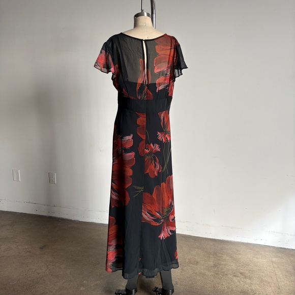 $238 NWOT Hutch “Nia” Floral Maxi Dress in Black Sz 14P - Picture 12 of 13